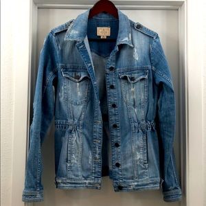 Guess distressed jean jacket